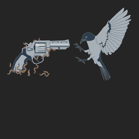 A Wormy Revenge T-Shirt BLACK