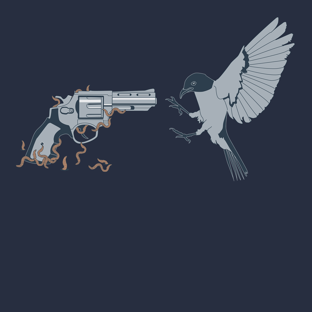 A Wormy Revenge T-Shirt Navy