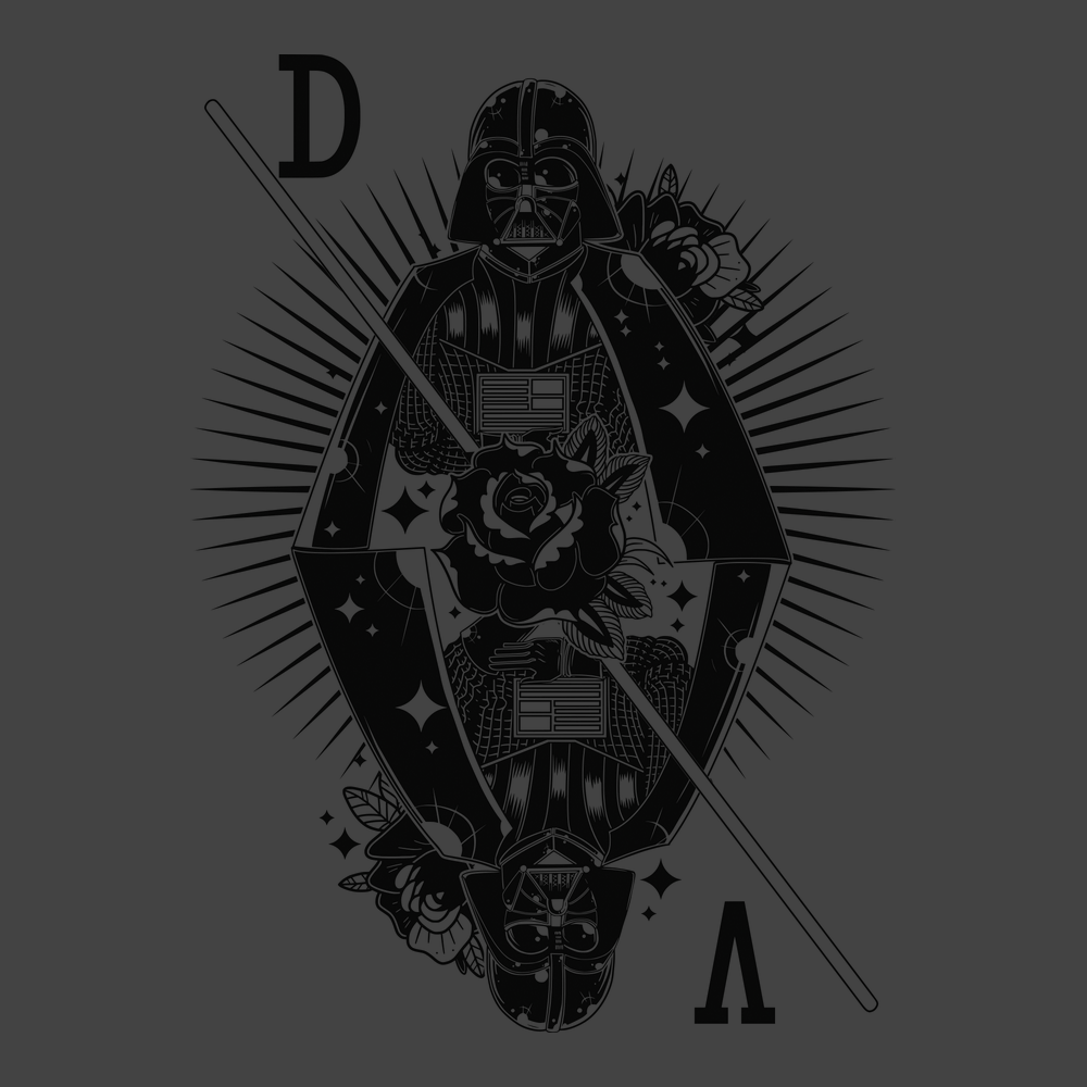 Ace Of Vader T-Shirt CHARCOAL