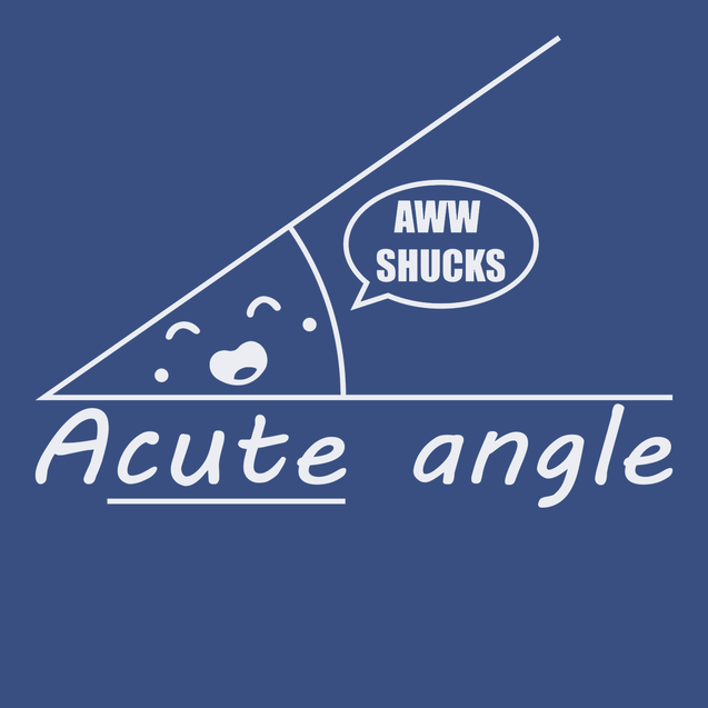 Acute Angle T-Shirt BLUE