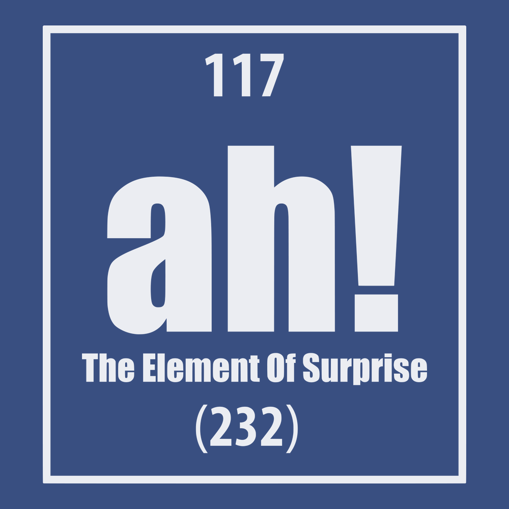 Ah The Element of Surprise T-Shirt BLUE