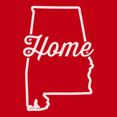 Alabama Home T-Shirt RED