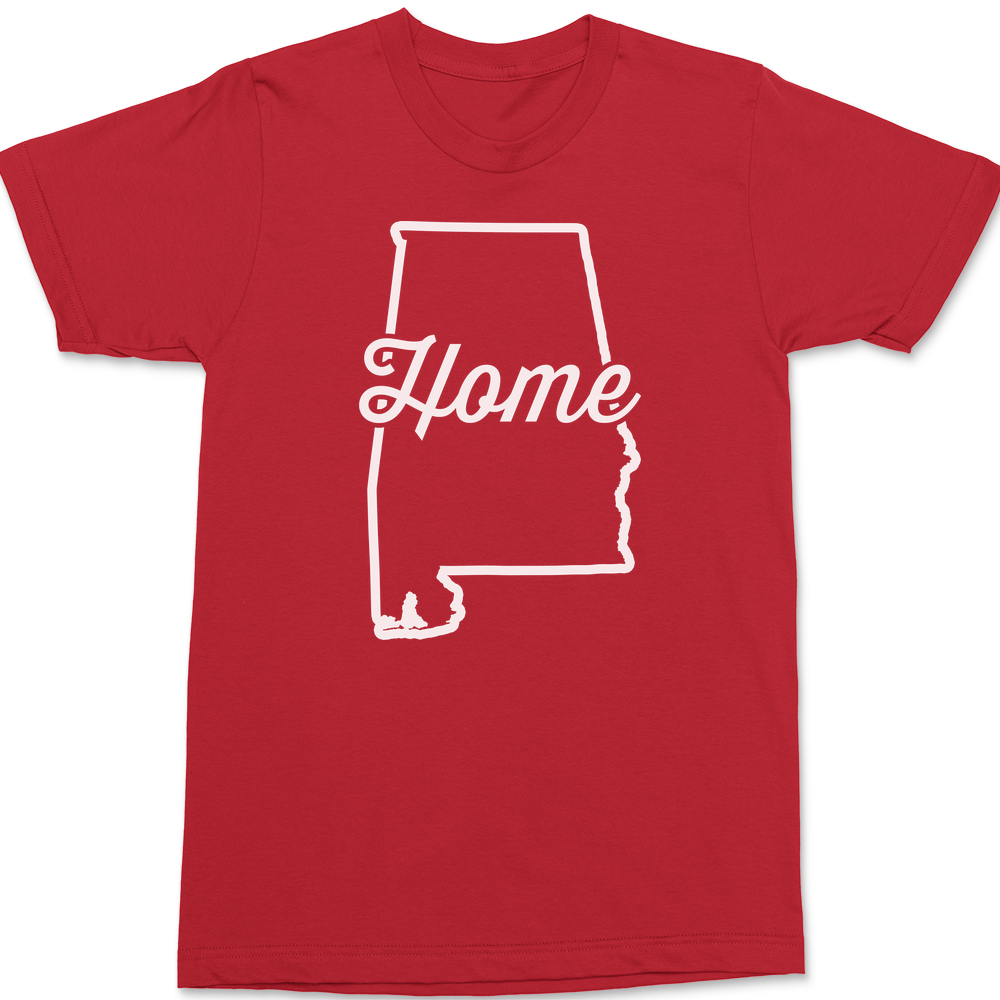 Alabama Home T-Shirt RED