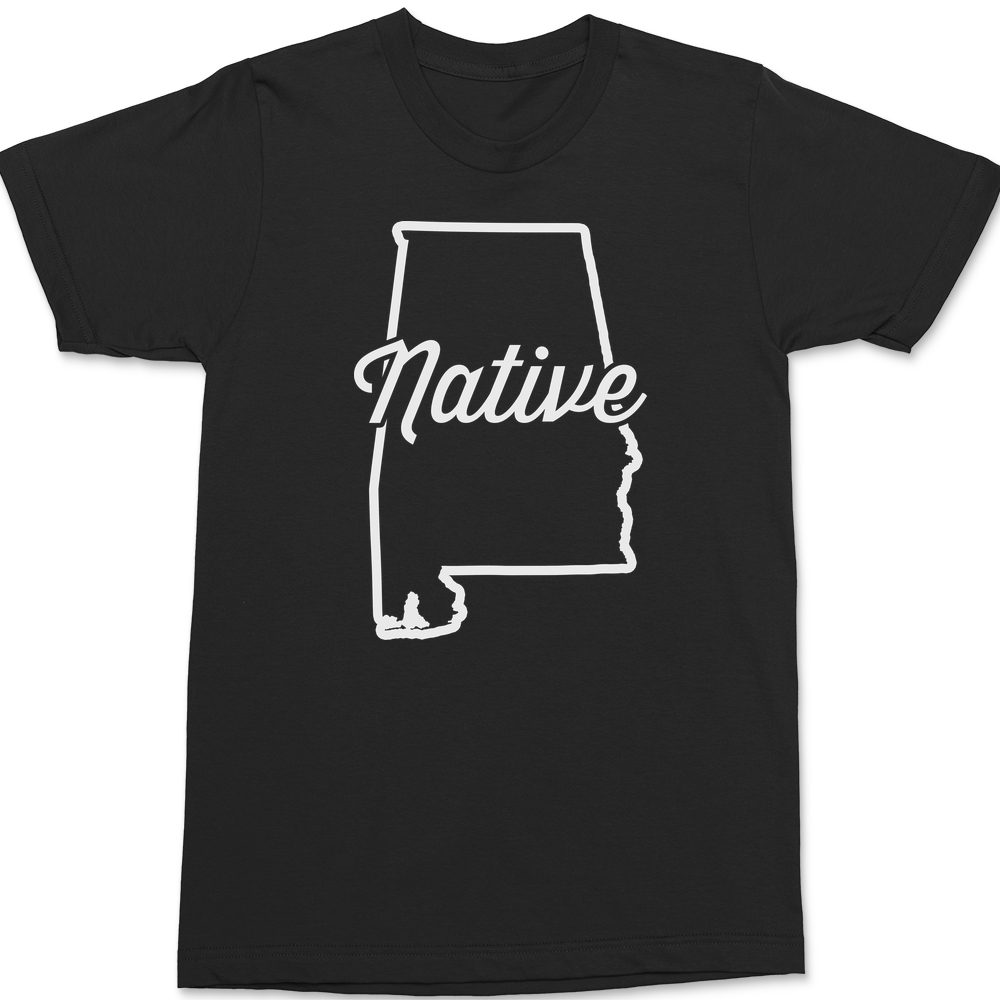 Alabama Native T-Shirt BLACK