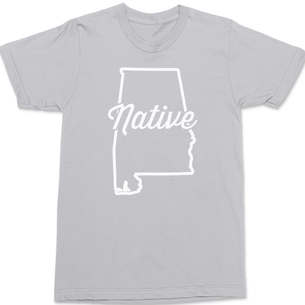 Alabama Native T-Shirt SILVER