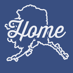 Alaska Home T-Shirt BLUE