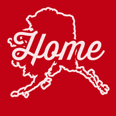Alaska Home T-Shirt RED