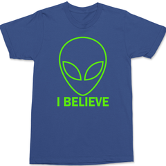 Aliens I Believe T-Shirt BLUE