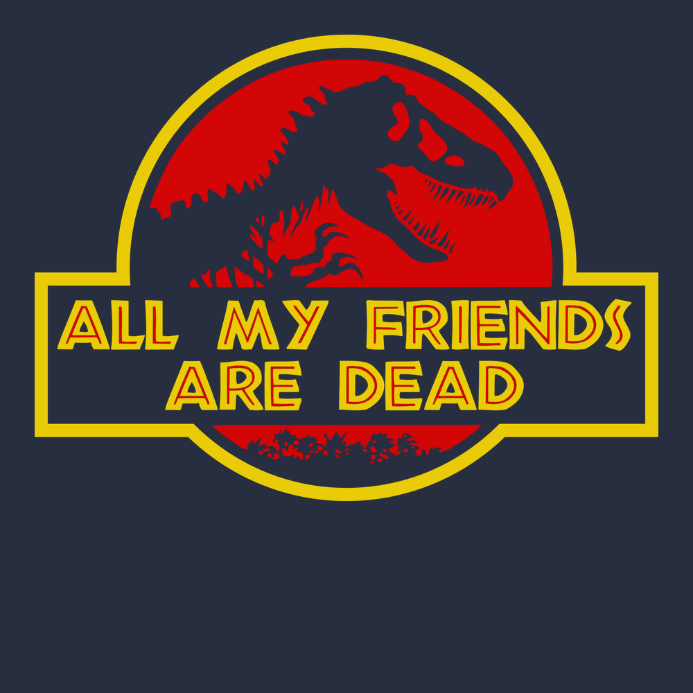 All My Friends Are Dead T-Shirt NAVY