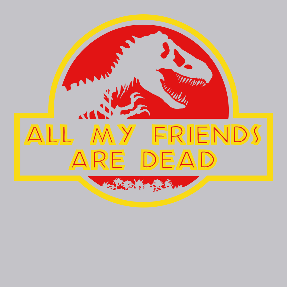 All My Friends Are Dead T-Shirt SILVER