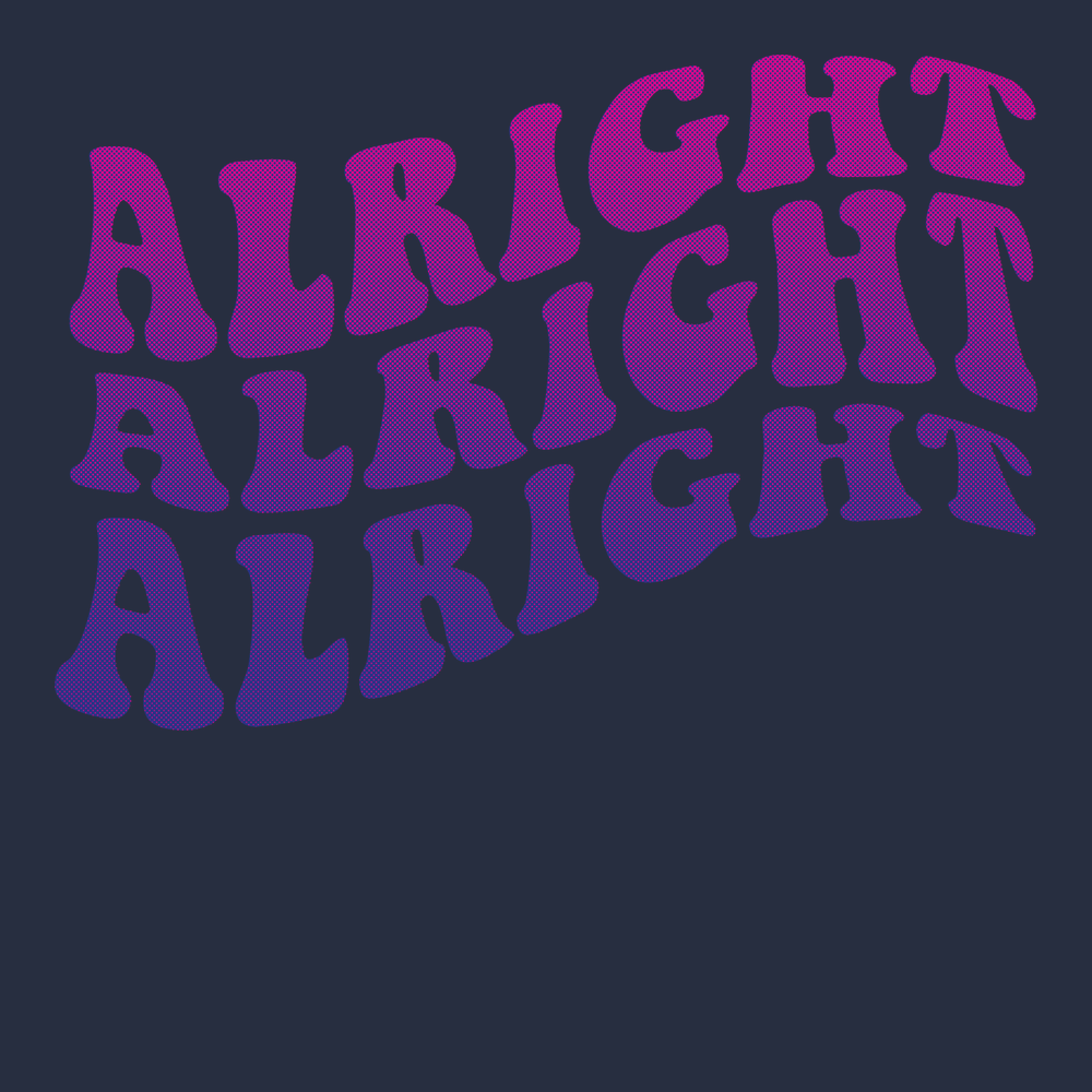 Alright Alright Alright T-Shirt NAVY