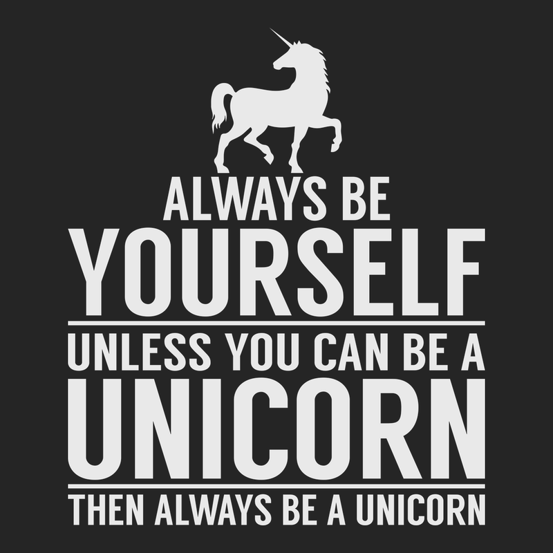 Always Be A Unicorn T-Shirt BLACK