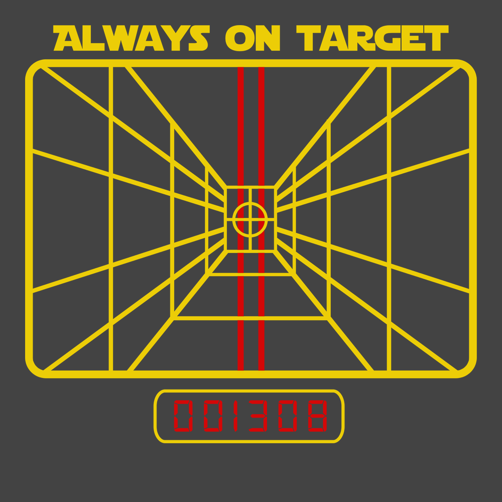 Always On Target T-Shirt CHARCOAL