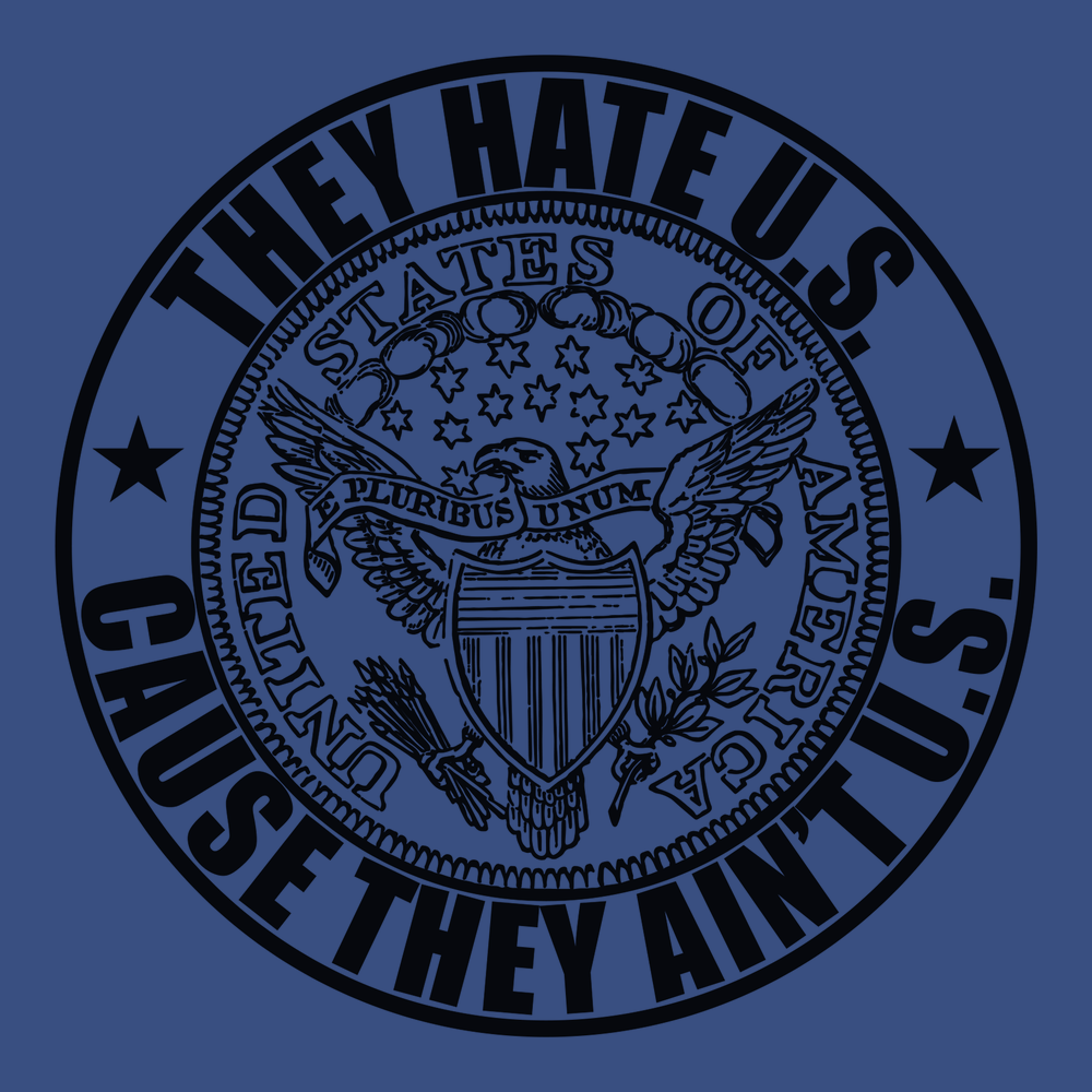 America They Hate Us Because They Aint Us T-Shirt BLUE