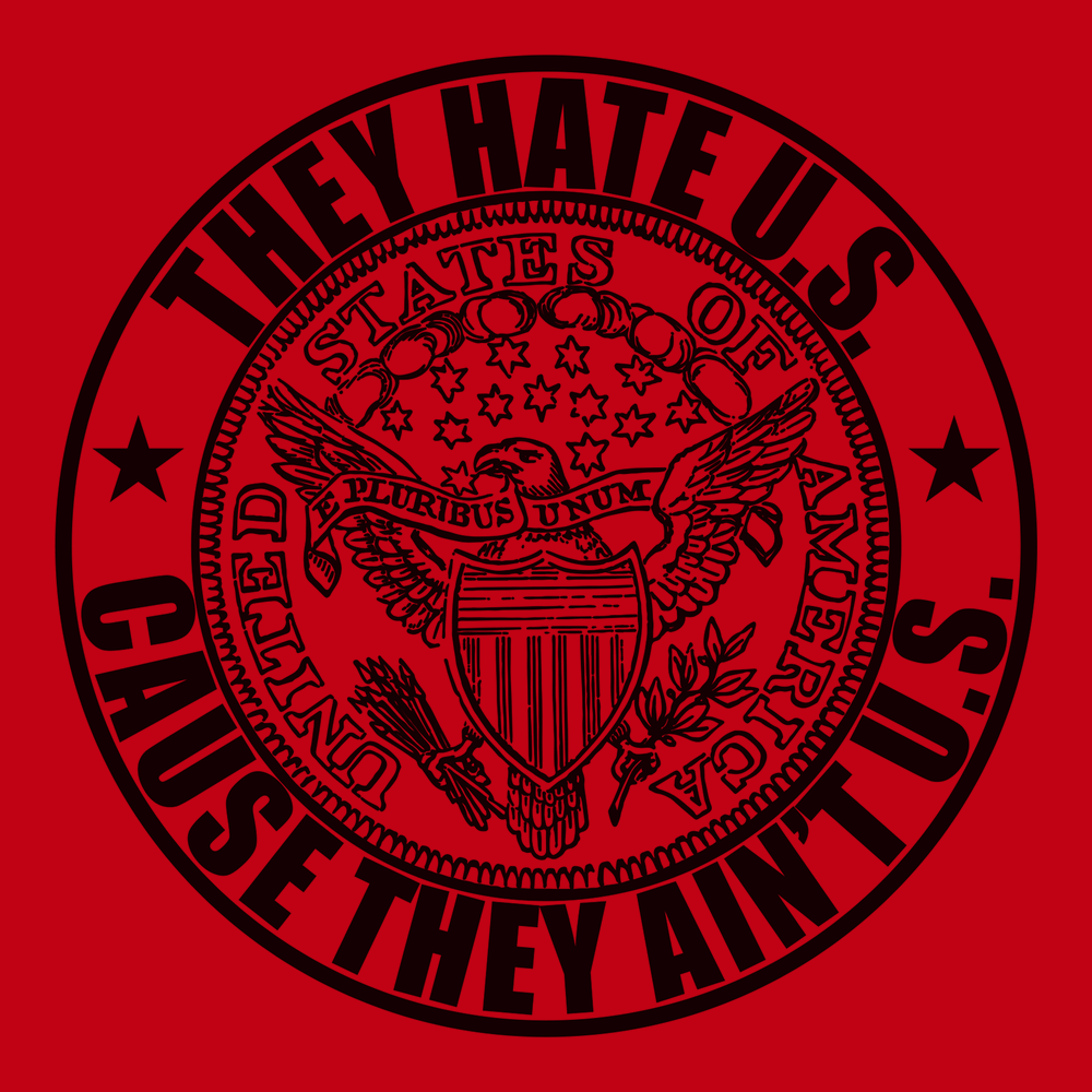 America They Hate Us Because They Aint Us T-Shirt RED