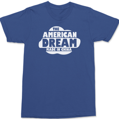 American Dream Made In China T-Shirt BLUE