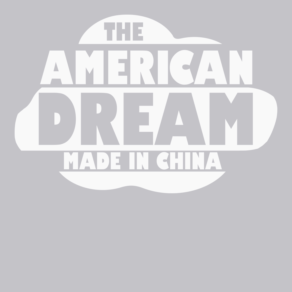 American Dream Made In China T-Shirt SILVER