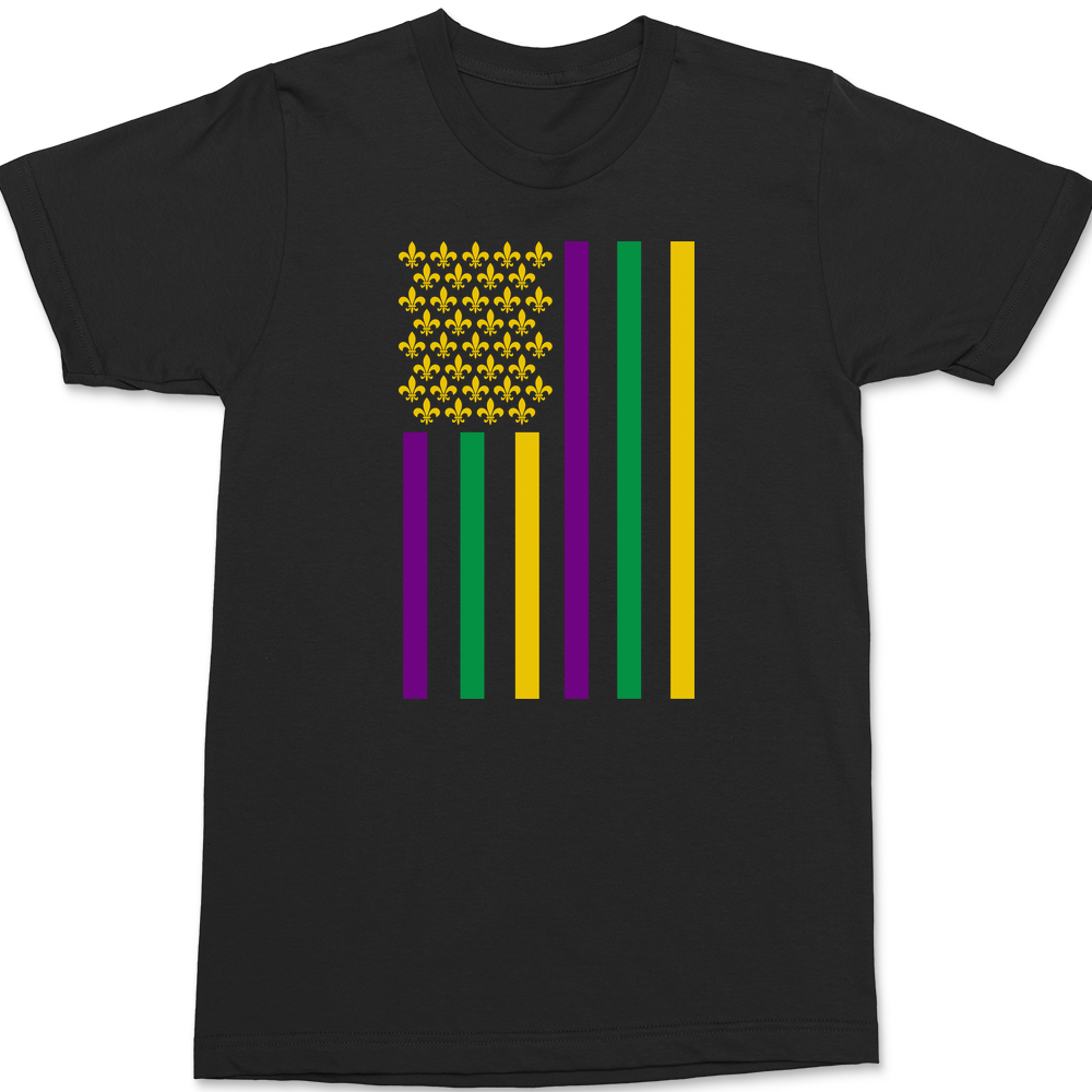 American Mardi Gras T-Shirt BLACK