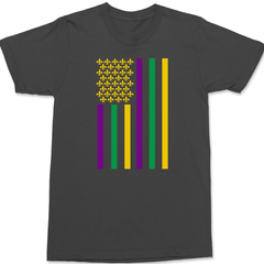 American Mardi Gras T-Shirt CHARCOAL
