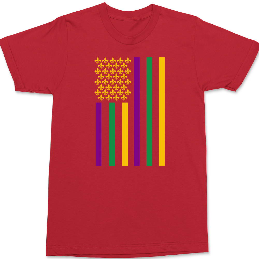 American Mardi Gras T-Shirt RED