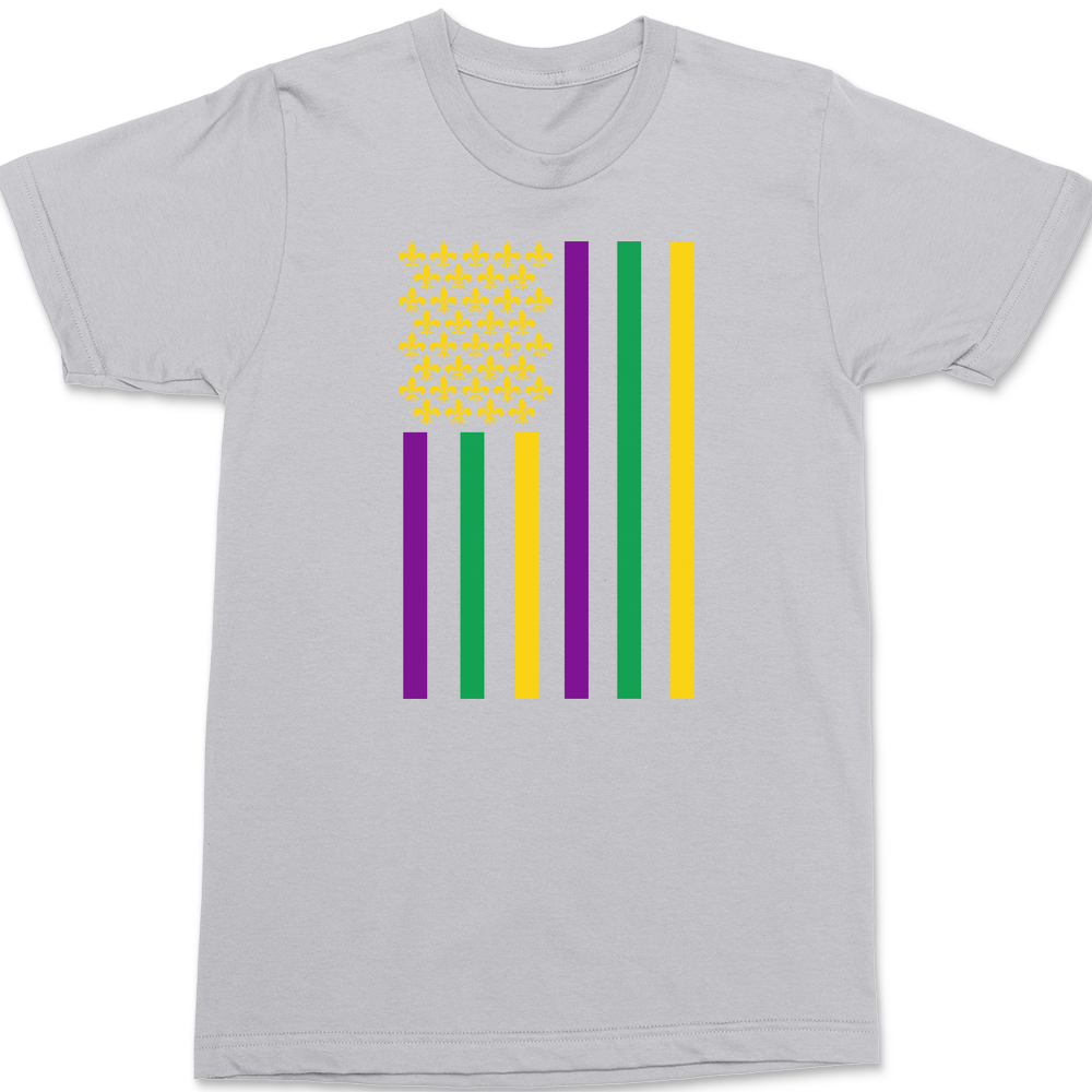 American Mardi Gras T-Shirt SILVER