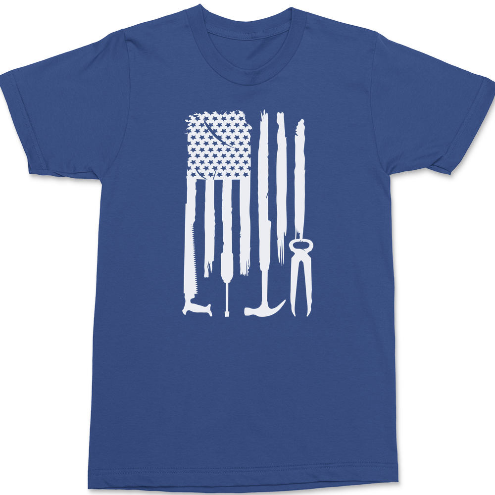 American Tools Flag T-Shirt BLUE