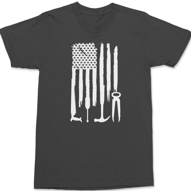 American Tools Flag T-Shirt CHARCOAL