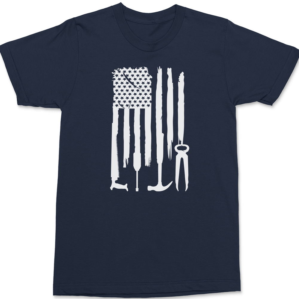 American Tools Flag T-Shirt NAVY