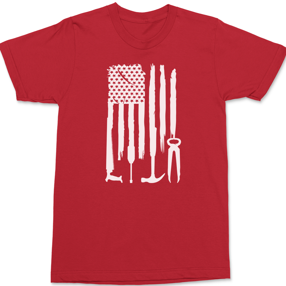 American Tools Flag T-Shirt RED