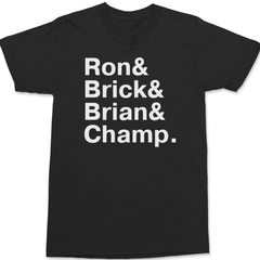 Anchorman Names T-Shirt BLACK