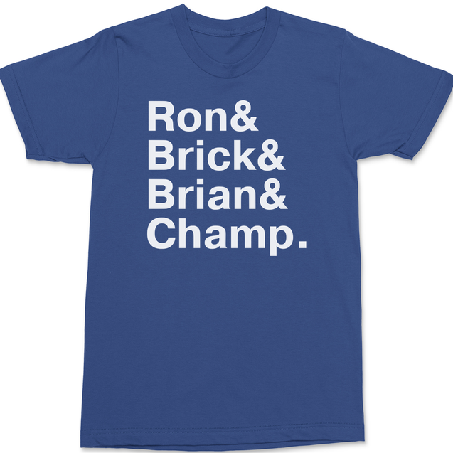 Anchorman Names T-Shirt BLUE