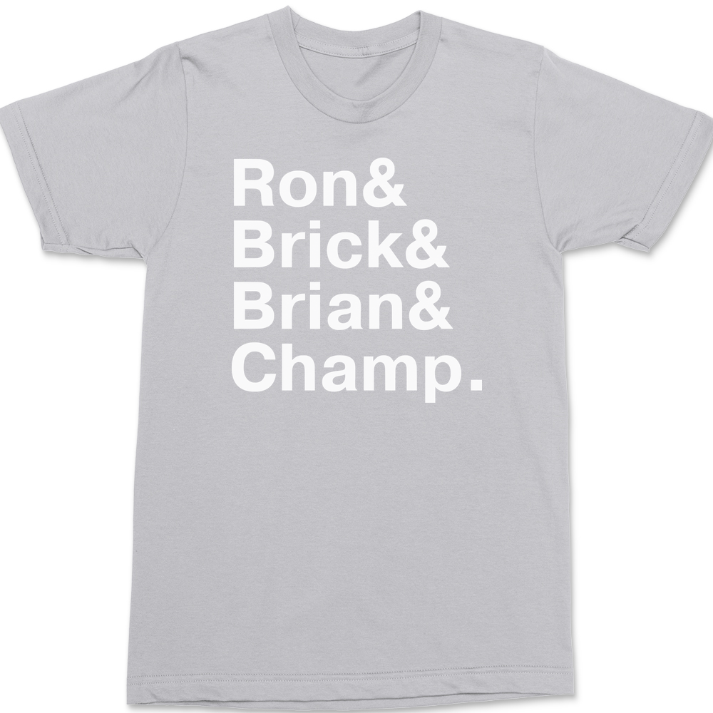Anchorman Names T-Shirt SILVER
