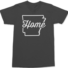 Arkansas Home T-Shirt CHARCOAL