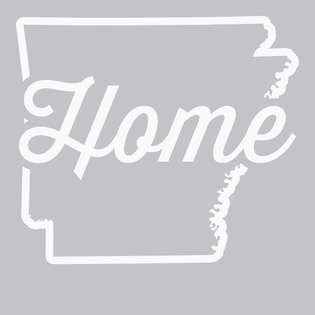 Arkansas Home T-Shirt SILVER