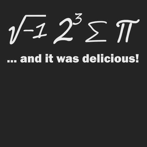 Ate Sum Pi And It Was Delicious T-Shirt BLACK