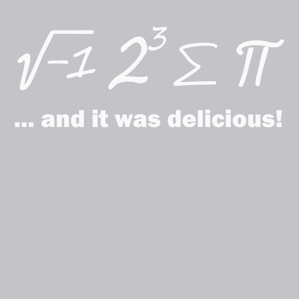 Ate Sum Pi And It Was Delicious T-Shirt SILVER