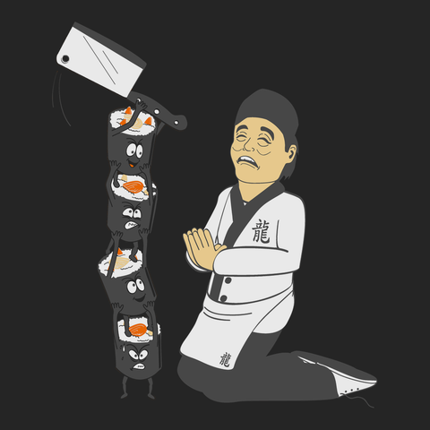 Attack of the Sushi T-Shirt BLACK