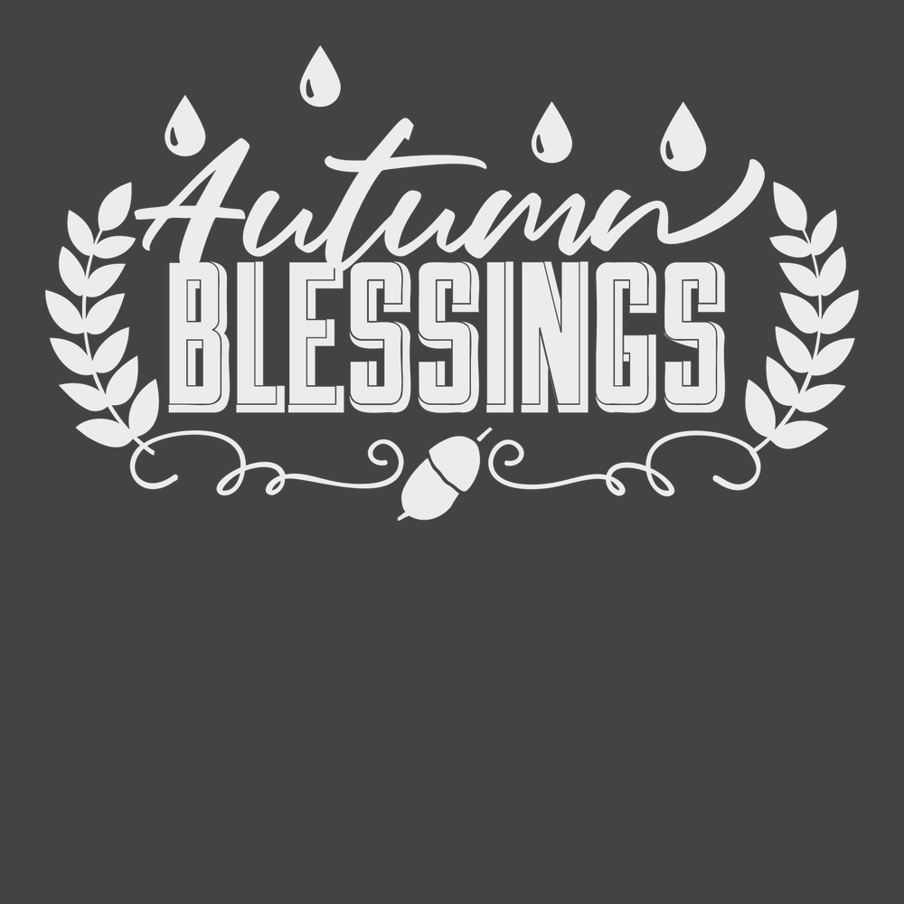 Autumn Blessings T-Shirt CHARCOAL