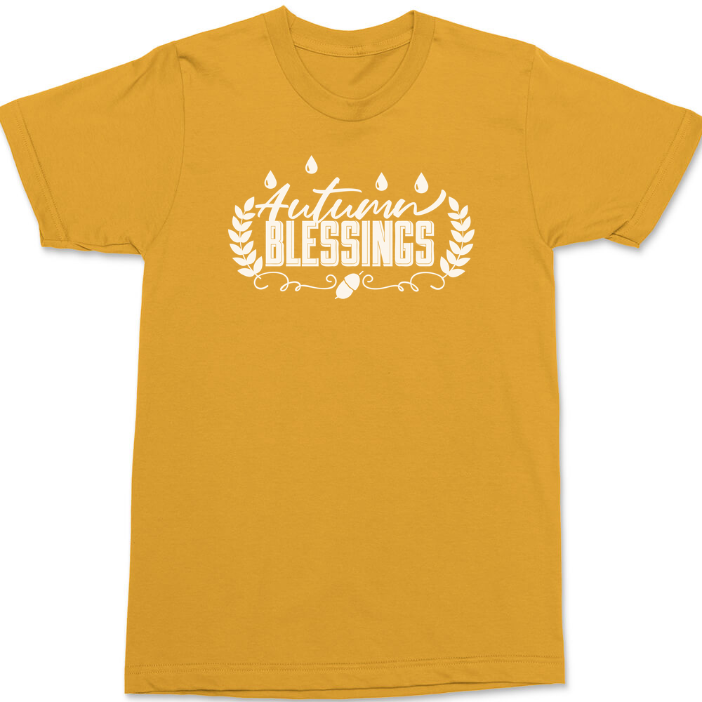 Autumn Blessings T-Shirt GOLD
