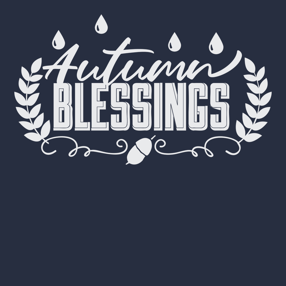 Autumn Blessings T-Shirt NAVY