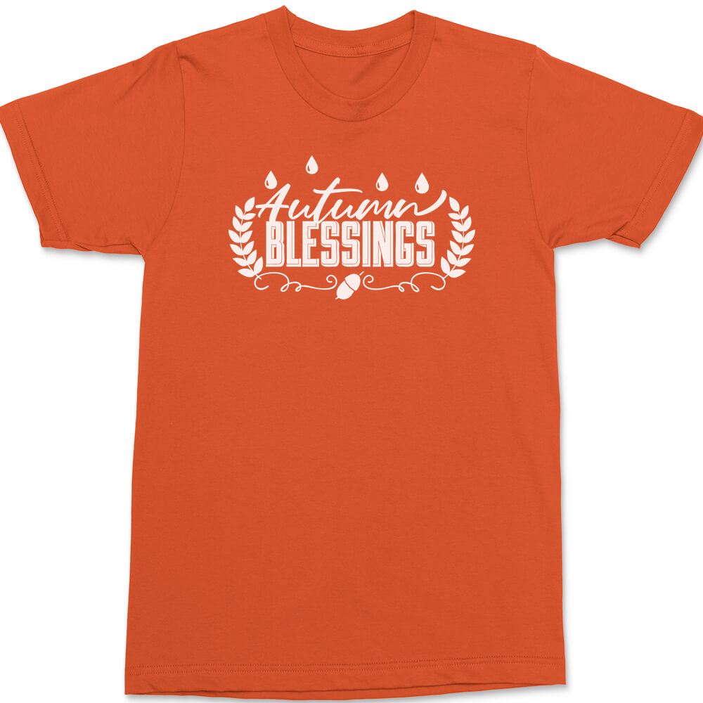 Autumn Blessings T-Shirt ORANGE
