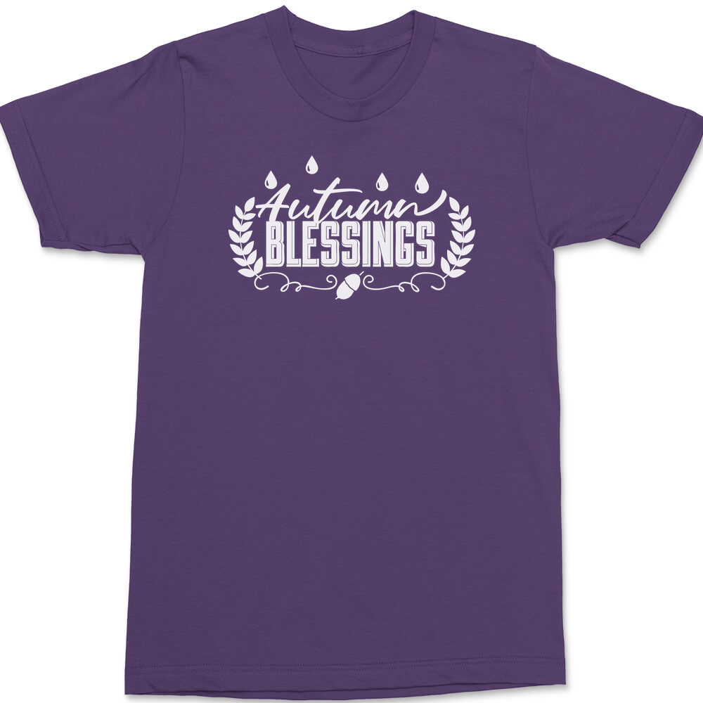 Autumn Blessings T-Shirt PURPLE