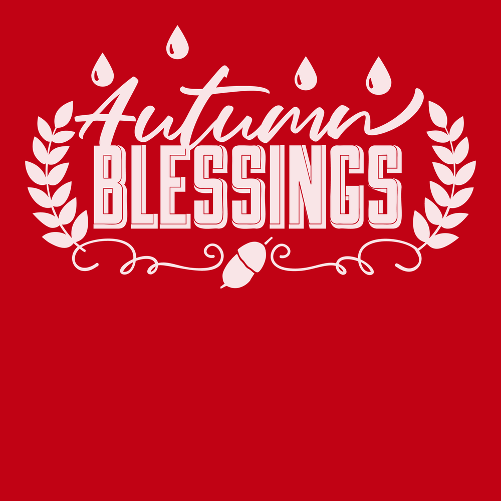 Autumn Blessings T-Shirt RED