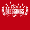 Autumn Blessings T-Shirt RED