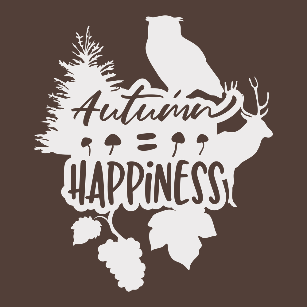 Autumn Happiness T-Shirt BROWN