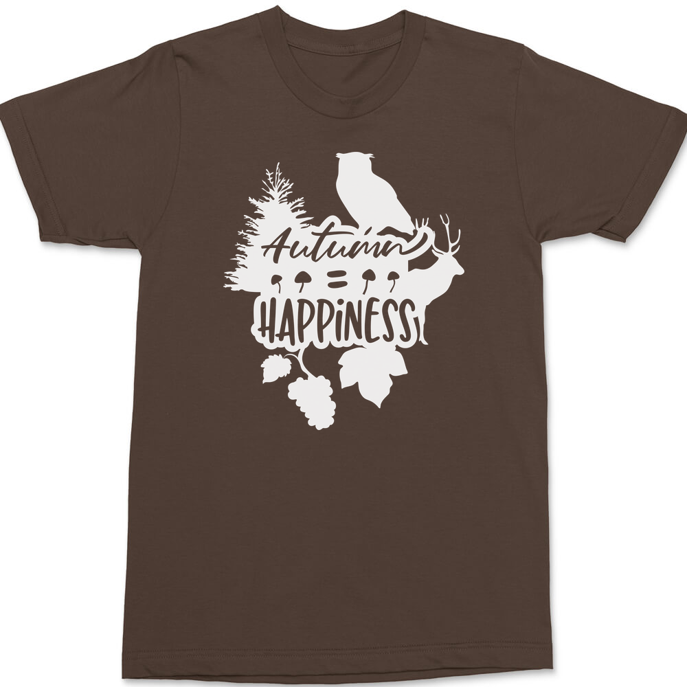 Autumn Happiness T-Shirt BROWN