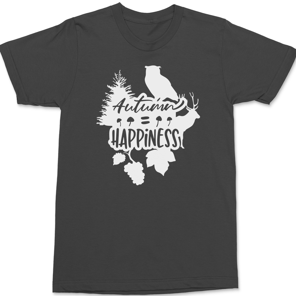 Autumn Happiness T-Shirt CHARCOAL