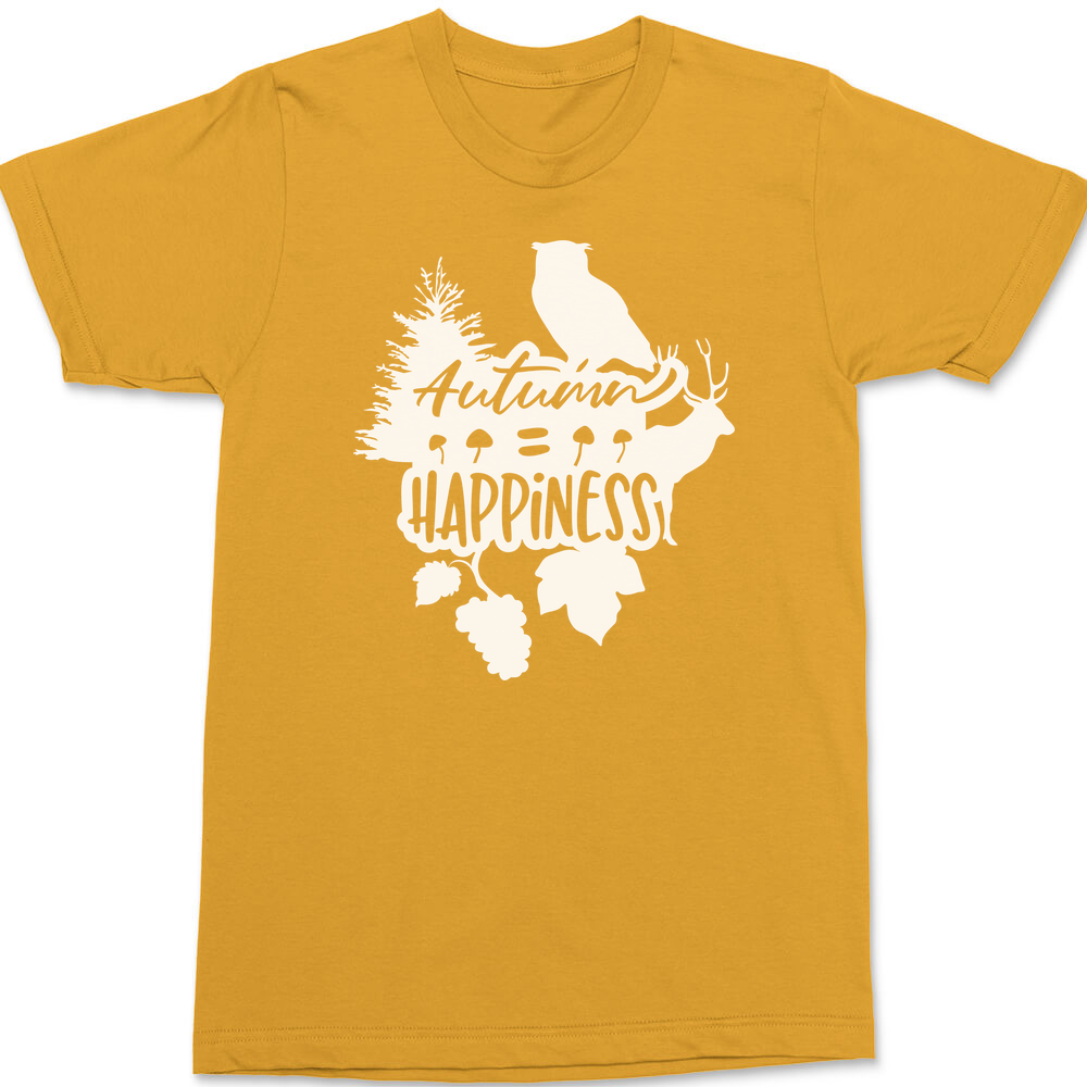Autumn Happiness T-Shirt GOLD