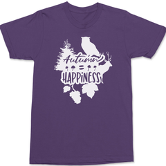 Autumn Happiness T-Shirt PURPLE