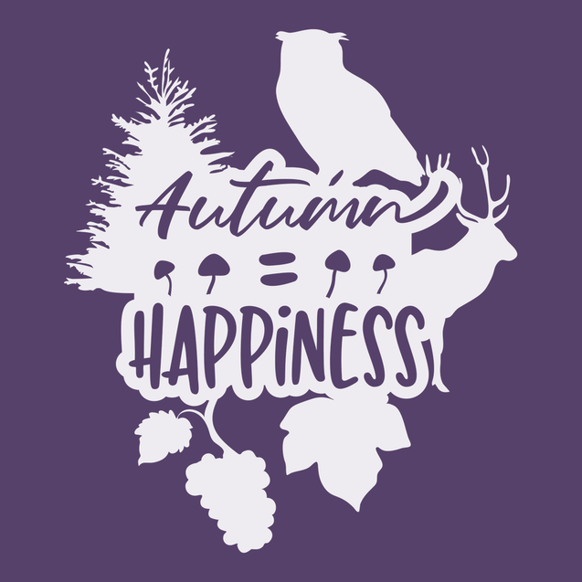 Autumn Happiness T-Shirt PURPLE